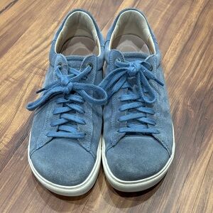 Birkenstock Bend Low Suede Shoes, Elemental Blue, Size 39